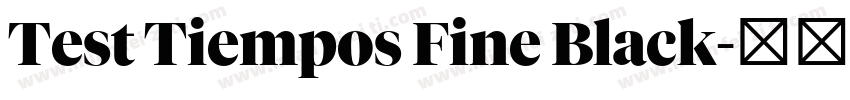 Test Tiempos Fine Black字体转换
